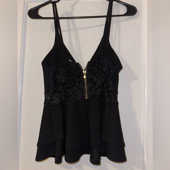 Peplum Top with Lace - Picture 3 of 3